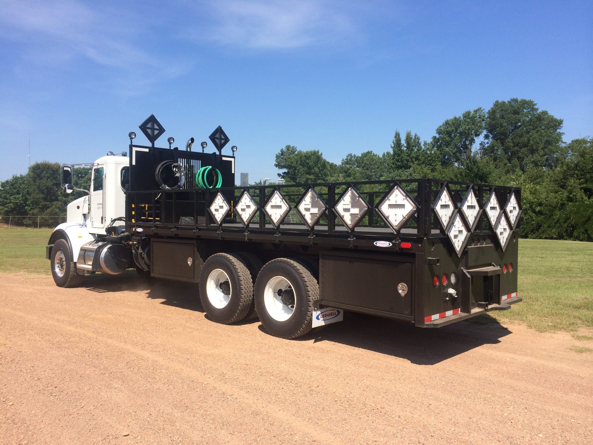 chemical stake beds and custom oilfield trucks by ledwell